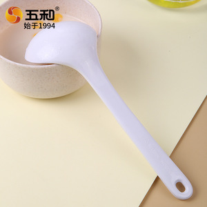 Wuhe Melamine Soup Spoon Solid Color Durable For Catering - Product Image 2
