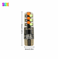Nouvelle ampoule LED T10 W5w Rgb 12smd Cob Canbus 194 168 pour voiture avec télécommande Flash/stroboscope Lumière de lecture Lumière de dégagement