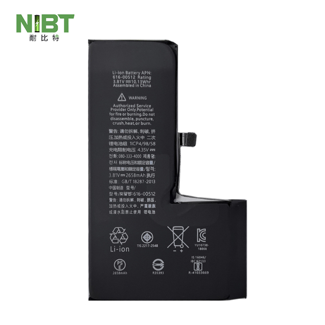 NIBT Low Price Durable High Quality 2658mAh Phone Battery Replacement Batterie Kit for Apple Iphone Xs Replacement