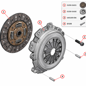 Disque d'embrayage pour camion, accessoire d'embrayage 31250-26221 31250-26182 1601100-E06 - Product Image 5