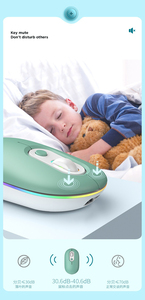 Souris sans fil rechargeable originale avec logo personnalisé, ultra-fine, portable, silencieuse, Bluetooth, rétroéclairage RGB, souris sans fil mignonne - Product Image 4