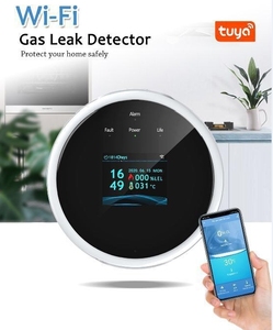 Tuya App Control remoto WiFi Detector de fugas de <span class=keywords><strong>Gas</strong></span> líquido para sistema de seguridad del hogar Detector de fugas de <span class=keywords><strong>Gas</strong></span> de cocina inteligente <span class=keywords><strong>Gas</strong></span> Natural LPG - Product Image 3