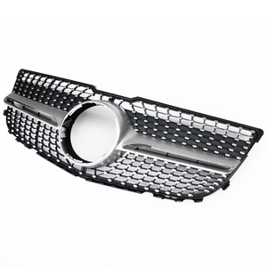 Grille de pare-chocs avant GLK260 300 350 facile à installer, style étoile ABS noir/chrome pour GLK X204 2013-2015 - Product Image 3