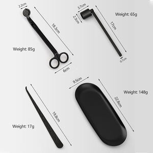 थोक मोमबत्ती सामान बहु-रंग बाती <span class=keywords><strong>trimmer</strong></span> मोमबत्ती snuffer मोमबत्ती कैंची लोगो के साथ सेट - Product Image 2