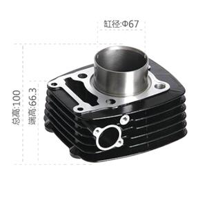 Kit de bloc-cylindres de <span class=keywords><strong>moto</strong></span> haute Performance 67mm avec jeu de joints pour Puls.ar 200 2007-2009 OEMJC101037 - Product Image 1