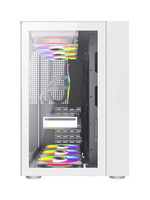 Boîtier de jeu ATX de marque célèbre, livraison rapide, TYPE C, en verre, pour ordinateur de jeu, boîtier de PC ARGB, boîtier de PC pour joueur
