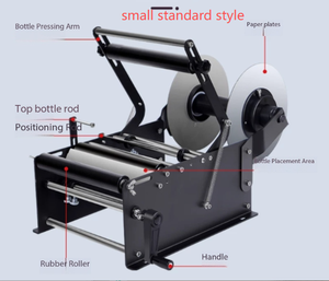 <span class=keywords><strong>Machine</strong></span> d'impression d'étiquettes pour flacons en verre, boîtes en fer blanc, bouteilles rondes en plastique avec imprimante de date pour le marché des sodas et des assaisonnements - Product Image 6