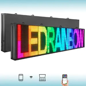 App Control Running Mensagem Fixa Texto Programável Led Signboard Waterproof Outdoor Mini Matrix Pixel Led Sign for Food Truck