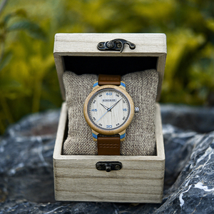 BOBO UCCELLO Mani Luminose di Legno Orologi del Quarzo di Modo Orologi Da Polso Orologi per Gli Uomini e Le Donne in Scatola <span class=keywords><strong>Regalo</strong></span> di Giorno di san valentino - Product Image 5