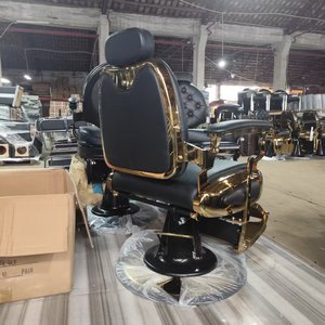Muebles Modernos para Salón de Belleza, Equipo de Peluquería Negro, Silla de Barbería para Hombres - Product Image 6