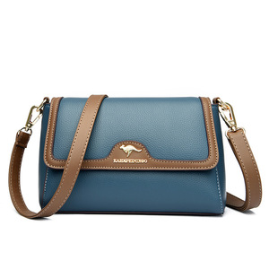 Fashion Women Shoulder <b>Bag</b> Leisure Solid Color <b>Soft</b> PU <b>Leather</b> Messenger <b>Bags</b> Elegant Large Capacity Handbag - Product Image 1