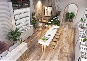 Professional luxury eyewear display stand optical shop counter optical shop display racks wooden optical shop furniture - Product Image 4