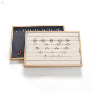 Plateau en bambou pour bijoux, bague, collier, bracelet, boîte de rangement, pendentif, boucles d'oreilles, présentoir de bijoux, vente en gros - Product Image 2