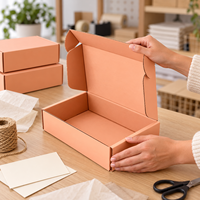 Boîte à pâtisserie personnalisée haut de gamme, écologique, en carton ondulé blanc, avec fermeture magnétique et rabats latéraux pour l'emballage de pâtisseries à emporter