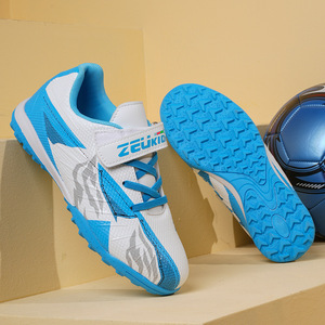 Zapatos de <span class=keywords><strong>Fútbol</strong></span> para Niños con Velcro, Transpirables, Antideslizantes, <span class=keywords><strong>Botas</strong></span> de Entrenamiento para Niños y Niñas, para <span class=keywords><strong>Césped</strong></span> <span class=keywords><strong>Artificial</strong></span> - Product Image 6