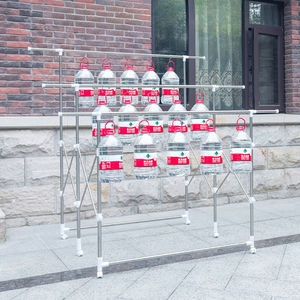 Closet Storage Metal clothes <b>rack</b>, wardrobe organizer, standing <b>drying</b> <b>rack</b>, 3 extendable hanging rods, - Product Image 4