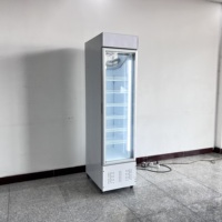 Vitrine réfrigérée commerciale à onduleur à porte unique pour boissons Mode de refroidissement par air à économie d'énergie