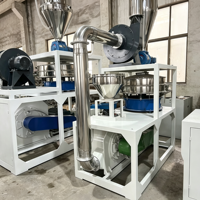 Broyeur de plastique PVC PE PP à moteur monophasé certifié CE avec engrenage automatique pour le broyage des déchets de feuilles de PE PP