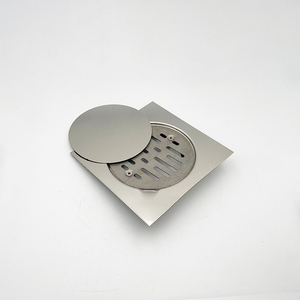 Ống Thoát Nước Ss Cho Ban Công Phòng Tắm, Nhà Vệ Sinh Hình Vuông Hiện Đại Chống Mùi, Có Nắp Bằng Thép Không Gỉ - Product Image 2