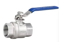 Vanne à boisseau sphérique en acier inoxydable 2 pièces SS304 316, 1000 WOG, filetage NPT BSP femelle, manuelle, pour conduites d'eau, d'huile et de gaz