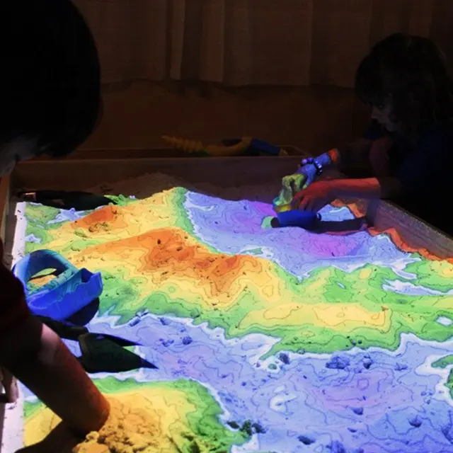 Hoge Interactieve Kinderen Speeltoestellen Ar Projector Augmented Reality Zandbak