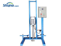Agitateur mélangeur pneumatique/électrique en acier inoxydable mobile SHSINA, homogénéisateur à cisaillement élevé, dispersant