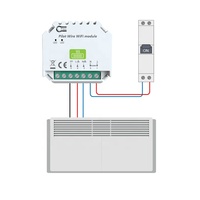 Thermostat économiseur d'énergie de Smart Home WiFi avec le fil pilote pour le chauffage électrique
