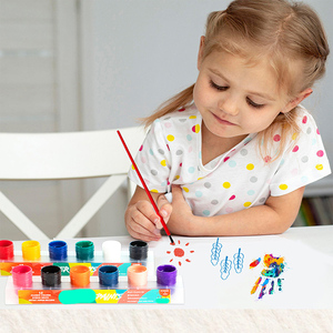 <span class=keywords><strong>Peinture</strong></span> pour tissu avec <span class=keywords><strong>pochoir</strong></span> et <span class=keywords><strong>peinture</strong></span> textile avec pinceaux Ensemble de <span class=keywords><strong>peinture</strong></span> pour tissu doux pour adultes et enfants - Product Image 3