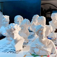 INTODIY3D rétro Portrait bougie Silicone moule résine époxy gypse plâtre tête de Venus Statue moule pour faire croquis modèle artisanat