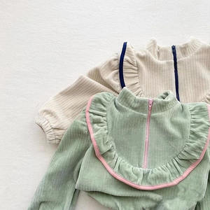 Pakaian bayi musim semi <span class=keywords><strong>4</strong></span> sampai 5 tahun setelan celana korduroi anak perempuan modis pakaian musim gugur - Product Image 2