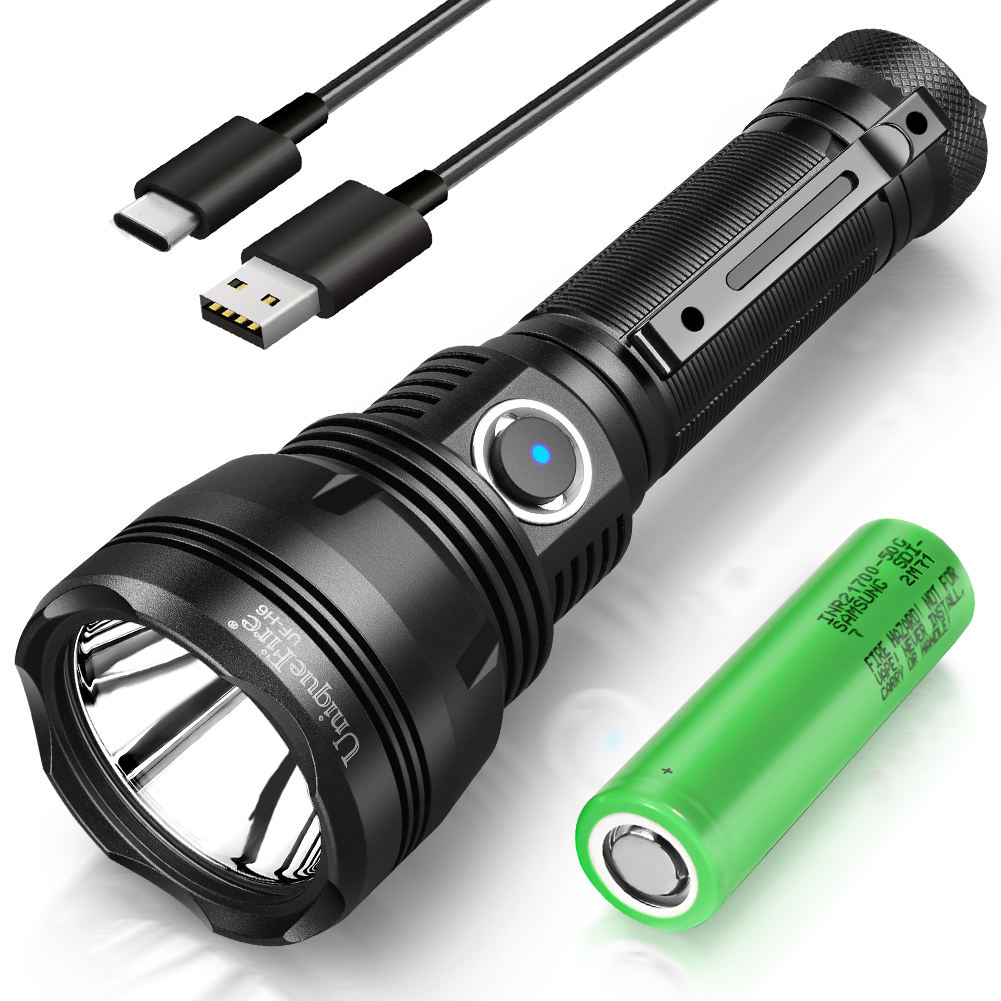 Blukar Torch Rechargeable, 500000 Lumens Torches LED Super Bright Flashlight, Adjustable Focus - View #6