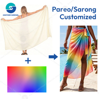Pareo Premium con Estampado Floral, Falda de Playa Ligera y Suave, Estilo Isleño, Fabricante de Trajes de Baño Personalizados OEM ODM