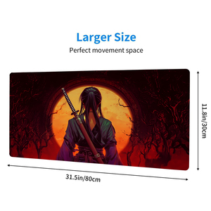 Japanese Samurai Mouse Pads Gaming Rubber Keyboard Pad Large Gamer Mousepad Anime <strong>Computer</strong> Table Desk Accessories Office Deskmat - Product Image 3
