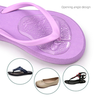 6 Pièces Coussinets Métatarsiens en Silicone pour l'Avant-Pied, Protections d'Orteils pour Sandales Thong et Tongs, Doux, Réutilisables, Inserts Amortissants