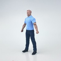 T-shirt pour figurine articulée 1/12, soldat en plastique à l'échelle 1/12, 6 pouces