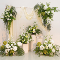 KH Op maat gemaakte hoogwaardige handgemaakte zijden kunstbloemen bolvormige bloemstukken voor bruiloftdecoratie en eettafel