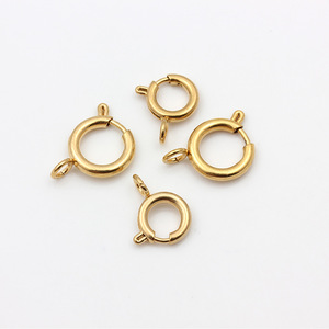 ACEWORKS Fermoir à ressort |   Acier inoxydable plaqué or 18 carats |   Comprend un service d'ajout de breloques pour la fabrication de bracelets/colliers - Product Image 6