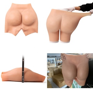 Falsche Assen 2 cm Silikon gepolsterte Hüften Po-Lifter-Hosen offener Schritt sissy Po-Verstärker großer Po Silizium-Shaping-Unterwäsche - Product Image 5