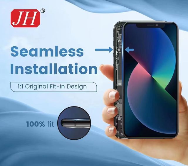 JH FHD LCD Display for iPhone 13 14 15 16 Plus Pro Max LCD Display Touch Screen Digitizer Assembly Replacement