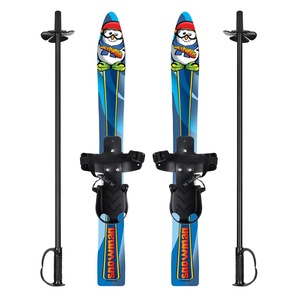 Ensemble de skis tout-terrain 2025 avec fixations pour adultes, noyau en bois avec couche de carbone pour la stabilité et la puissance - Product Image 2