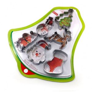 6Pcs 10Pcs Winter Christmas <b>Cookie</b> Cutter Set, Stainless Steel with Gingerbread Men Christmas Tree Snowflake - Product Image 2