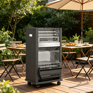 IDEA <span class=keywords><strong>Chauffage</strong></span> extérieur au <span class=keywords><strong>gaz</strong></span> 2 en 1 avec grill, <span class=keywords><strong>chauffage</strong></span> de terrasse portable pour le <span class=keywords><strong>chauffage</strong></span> et le barbecue, utilisation domestique et commerciale avec dispositif de sécurité - Product Image 3