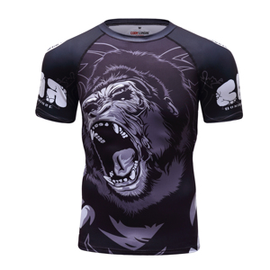 Wholesale 3D Printed Superhero Modal <strong>T</strong>-<strong>Shirts</strong> <strong>Men's</strong> Spiderman Compression Rash Guard Breathable Anti-Wrinkle Features Logo - Product Image 2