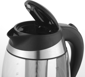 Calentador de acero inoxidable 304 con luz Led de la mejor venta 2200W 1.7L con hervidor de agua eléctrico de vidrio para mantener el calor y filtro de té - Product Image 3