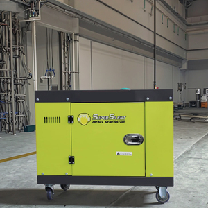 เครื่องกำเนิดไฟฟ้าดีเซลแบบเงียบ 5kw 5kva 10kva 10kw เฟสเดียว 50/60Hz แบบเก็บเสียง สตาร์ทระยะไกล 240V/380V ATS ไดนาโมทองแดง 100% 1 เฟส - Product Image 1