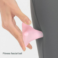 Cône de massage en silicone, appareil de relaxation triangulaire, boule de libération musculaire psoas, appareil de yoga pour la colonne thoracique, le dos, le cou, la scapule, le pied