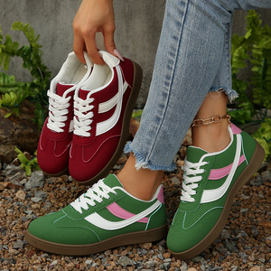 2025 européen américain femmes mode Sneaker décontracté à lacets chaussures de plein air transfrontalier distribué tendance de la mode - Product Image 1
