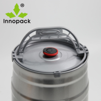Fût à bière en métal imprimé de 5 litres avec robinet et fermeture à vendre