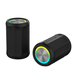 Portable for <strong>Bluetooth</strong> <strong>Speaker</strong> with RGB <strong>LED</strong> Lights Waterproof Loud Sound Deep Bass Wireless Stereo Pairing Metal Plastic - Product Image 1