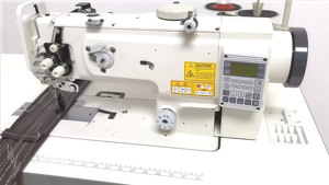 Juki จักรเย็บผ้าหนังพร้อมที่เล็มด้ายเย็บสองเข็ม1560สำหรับงานหนัก - Product Image 2